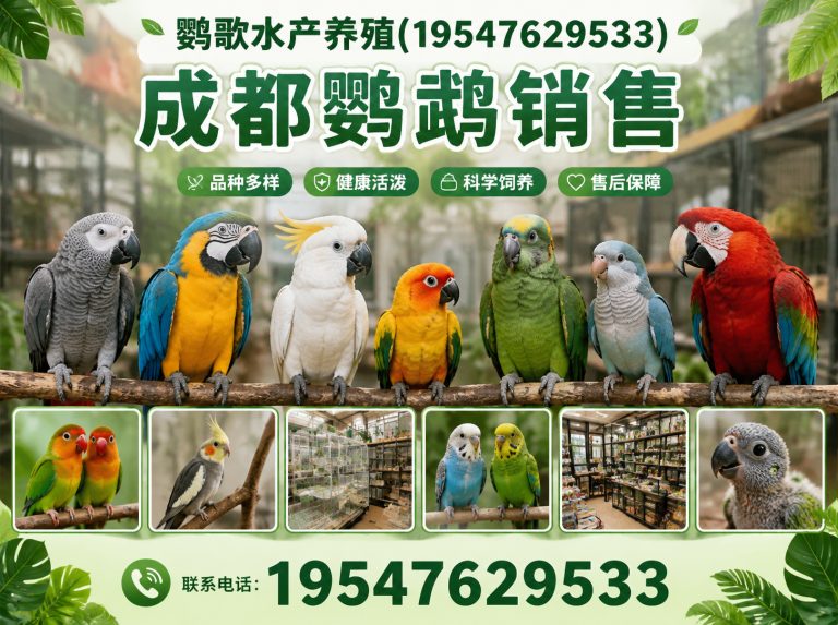 成华区中大型鹦鹉繁育展示图